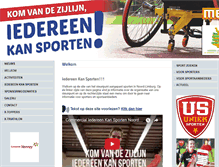 Tablet Screenshot of iedereenkansporten.nl